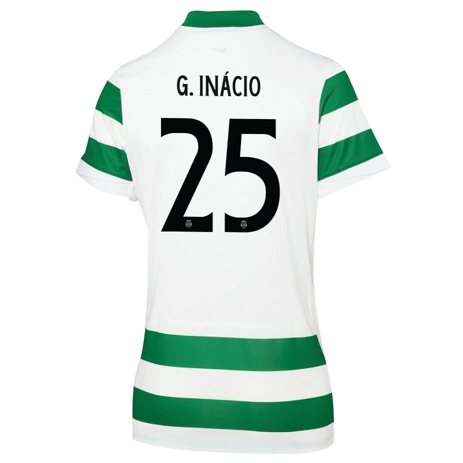 Gonçalo Inácio 25 Sporting CP 25/26 Home Women Jersey - Green/White