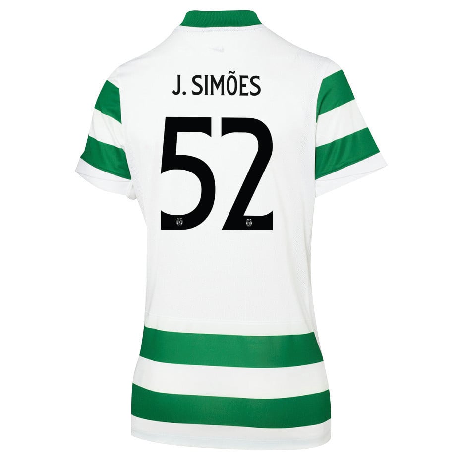 João Simões 52 Sporting CP 25/26 Home Women Jersey - Green/White