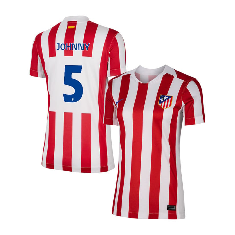 Johnny Cardoso 5 Atlético Madrid 25/26 Home Women Jersey - Red/White