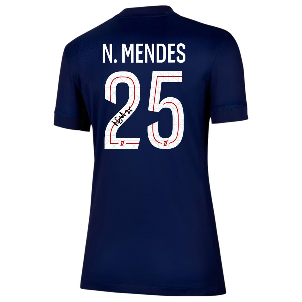 Nuno Mendes 25 Signature Paris Saint-Germain 25/26 Home Women Jersey - Navy