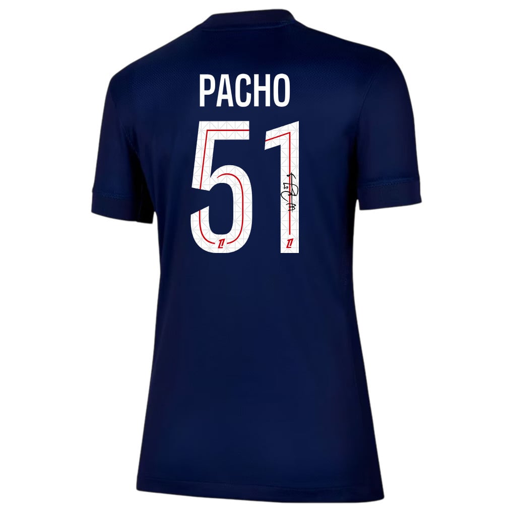Willian Pacho 51 Signature Paris Saint-Germain 25/26 Home Women Jersey - Navy