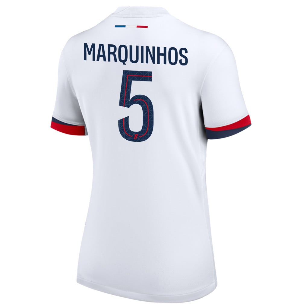 Marquinhos 5 Signature Paris Saint-Germain 25/26 Away Women Jersey - White