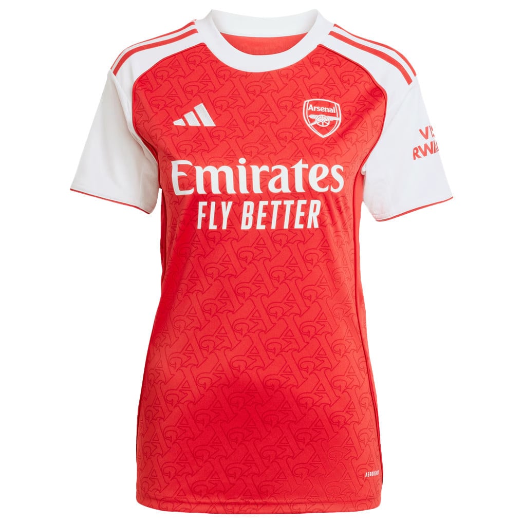 William Saliba 2 Signature Arsenal 25/26 Home Women Jersey - White/Red
