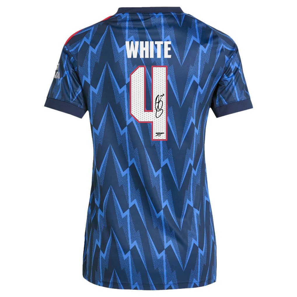 Ben White 4 Signature Arsenal 25/26 Away Women Jersey - Navy Blue