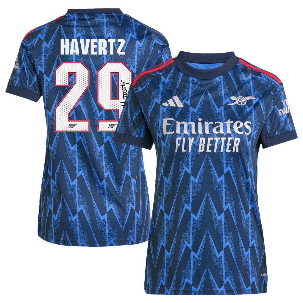 Kai Havertz 29 Signature Arsenal 25/26 Away Women Jersey - Navy Blue