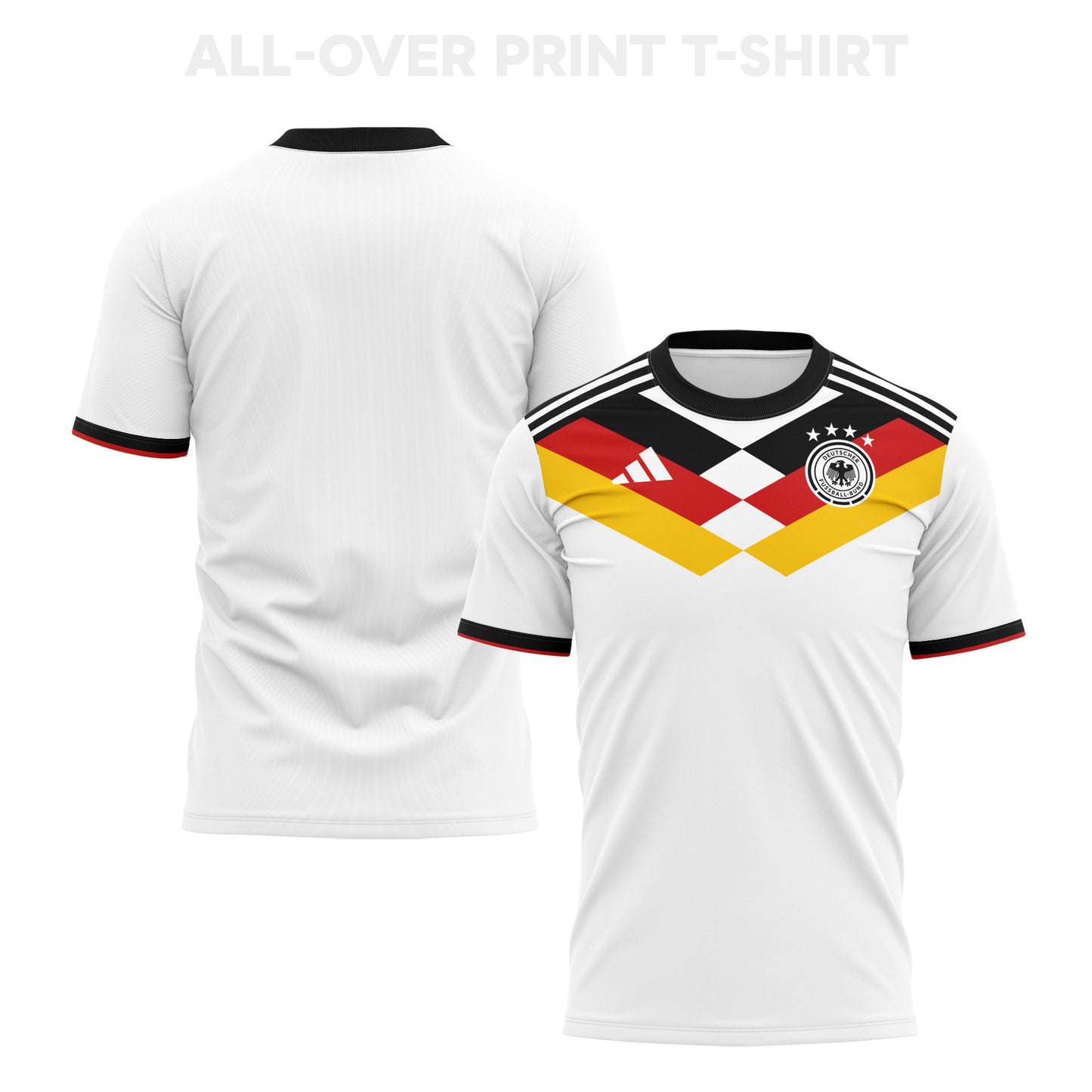 Germany 2026 Home 3D T-Shirt Fully Printed – Unisex, White