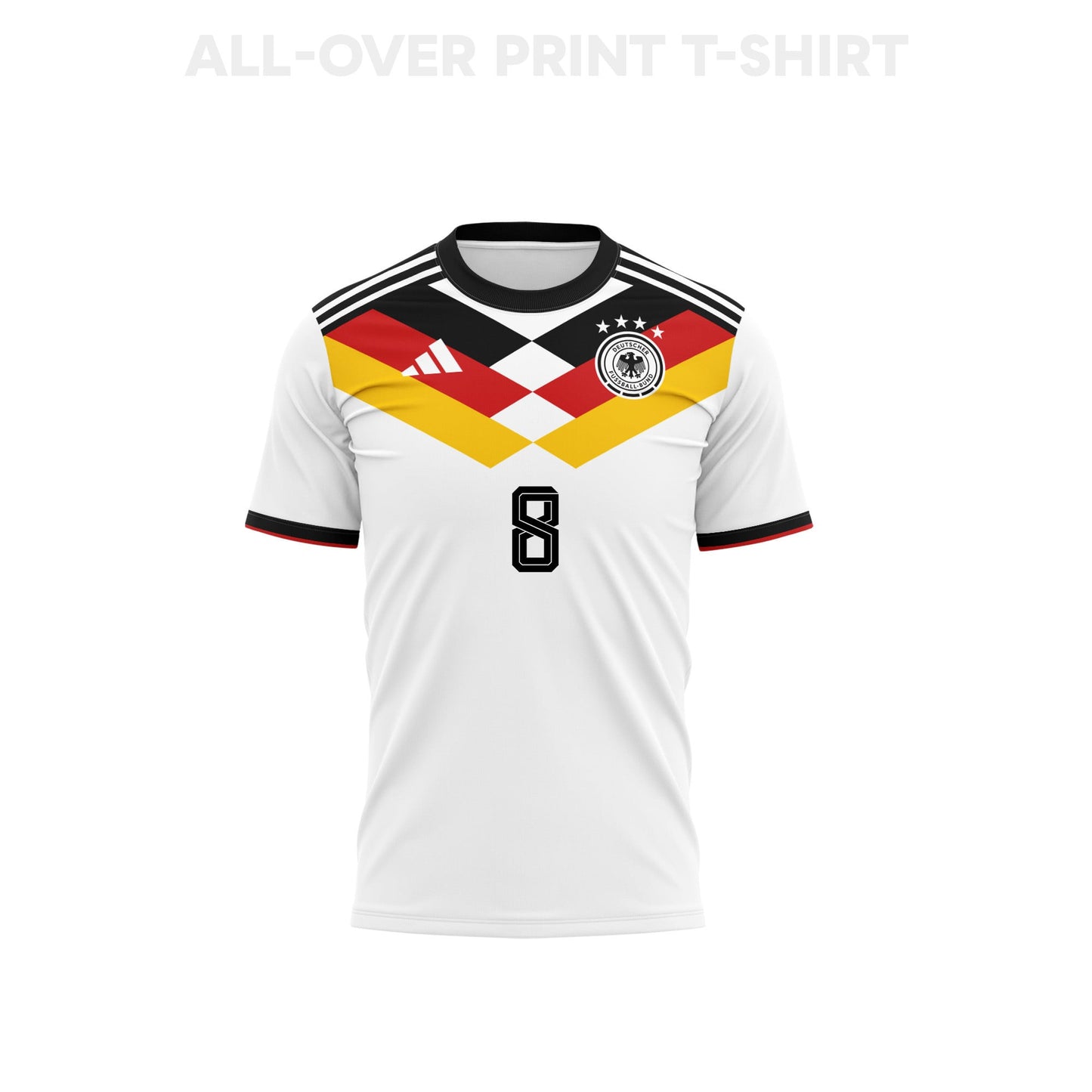Leon Goretzka 8 Germany 2026 Home 3D T-Shirt Fully Printed – Unisex, White