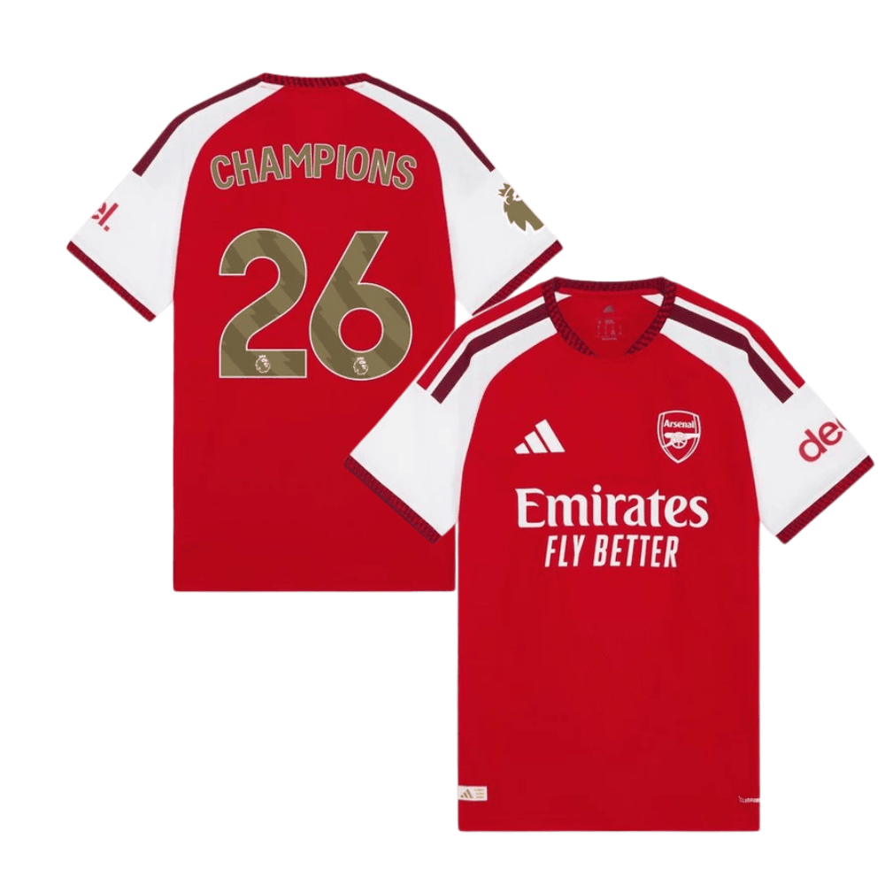 Arsenal 2026/27 Premier League Champions Home Jersey - Men, Red