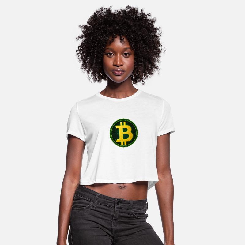 Glowing Matrix-Inspired Bitcoin Symbol