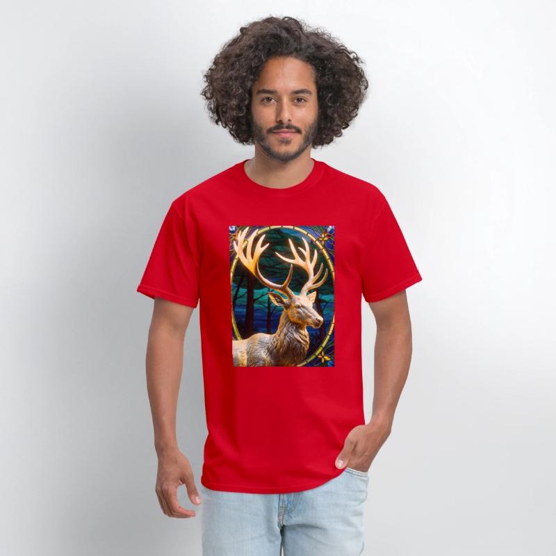 Golden Deer Sculpture