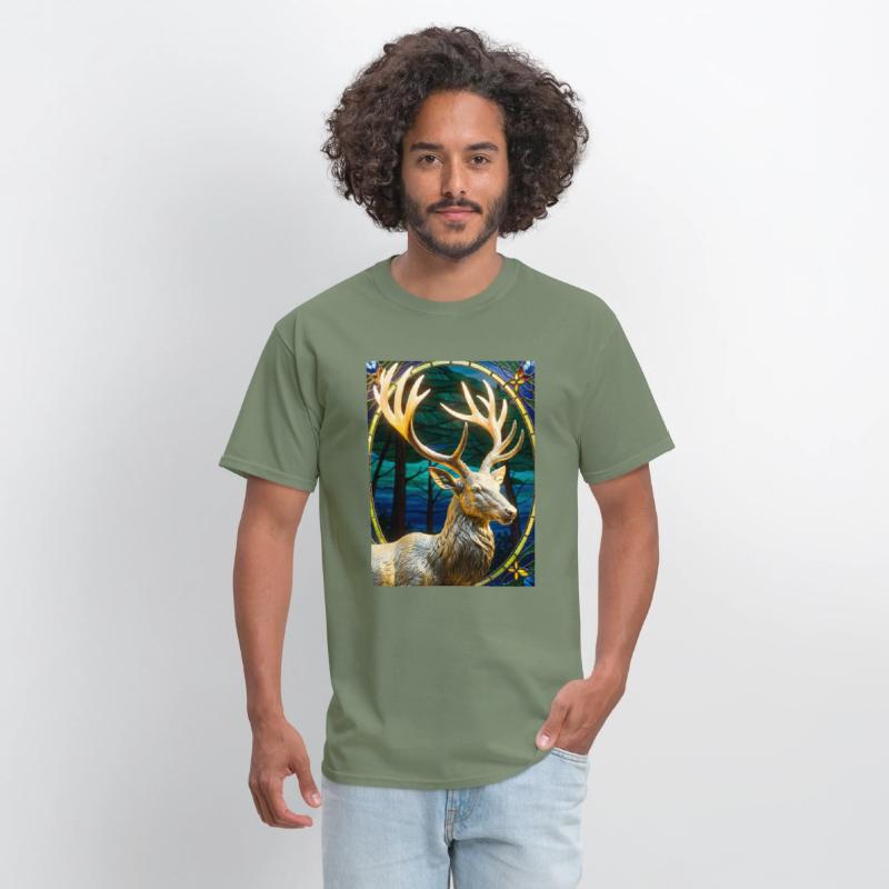 Golden Deer Sculpture