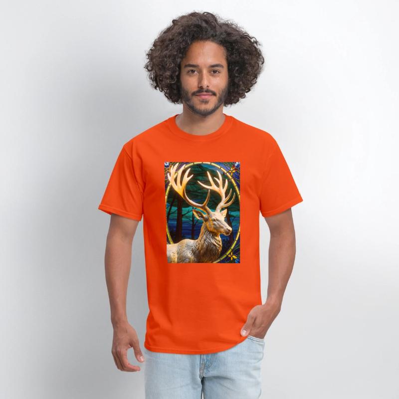Golden Deer Sculpture