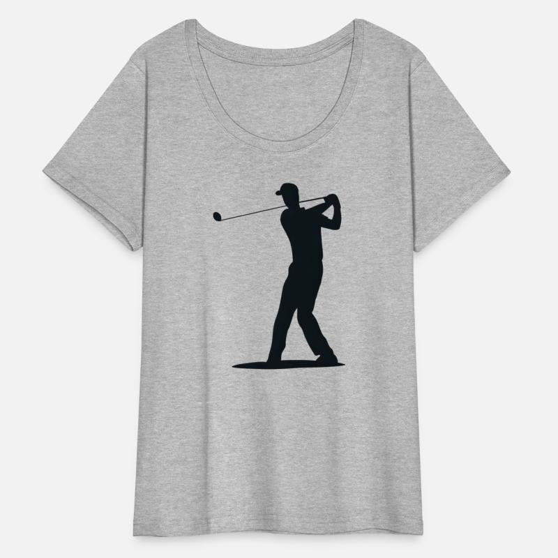 Golfer Tee Off Silhouette - Men's Design