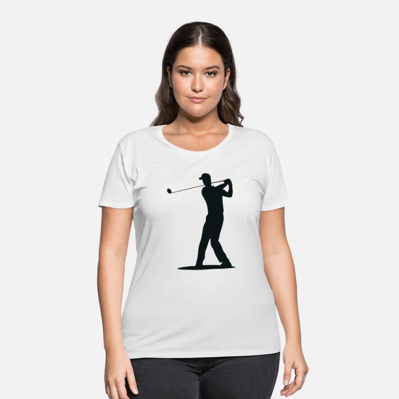 Golfer Tee Off Silhouette - Men's Design