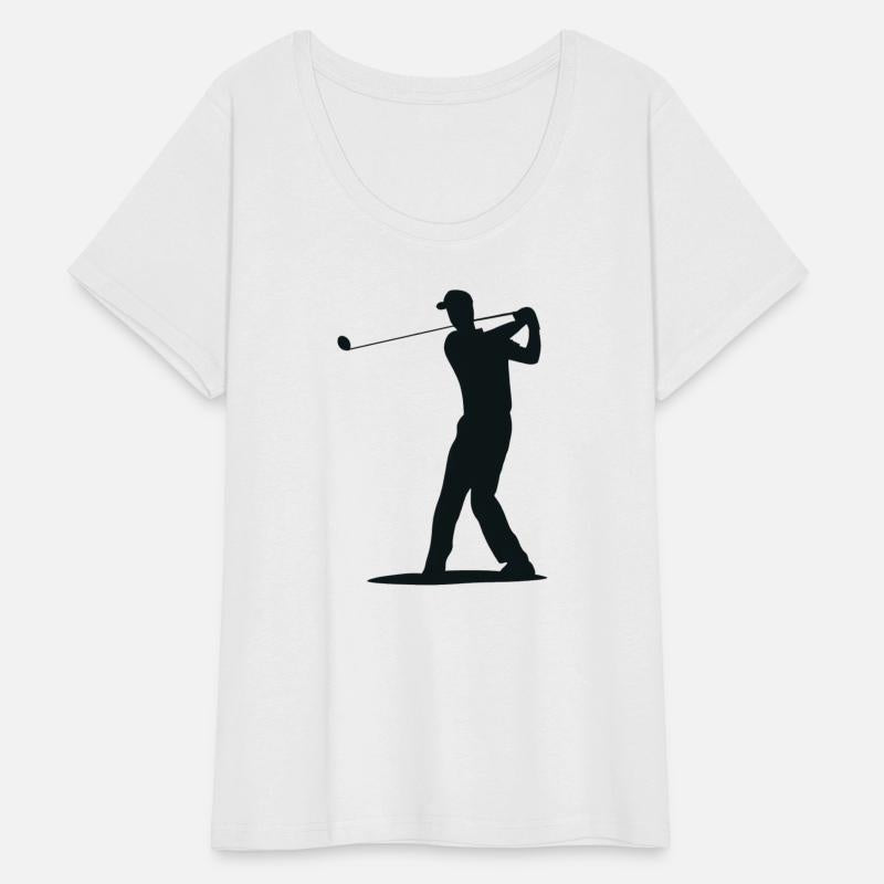 Golfer Tee Off Silhouette - Men's Design