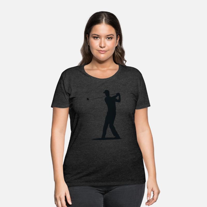 Golfer Tee Off Silhouette - Men's Design