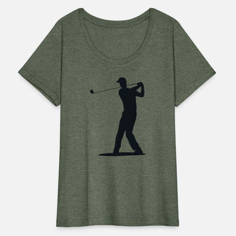 Golfer Tee Off Silhouette - Men's Design