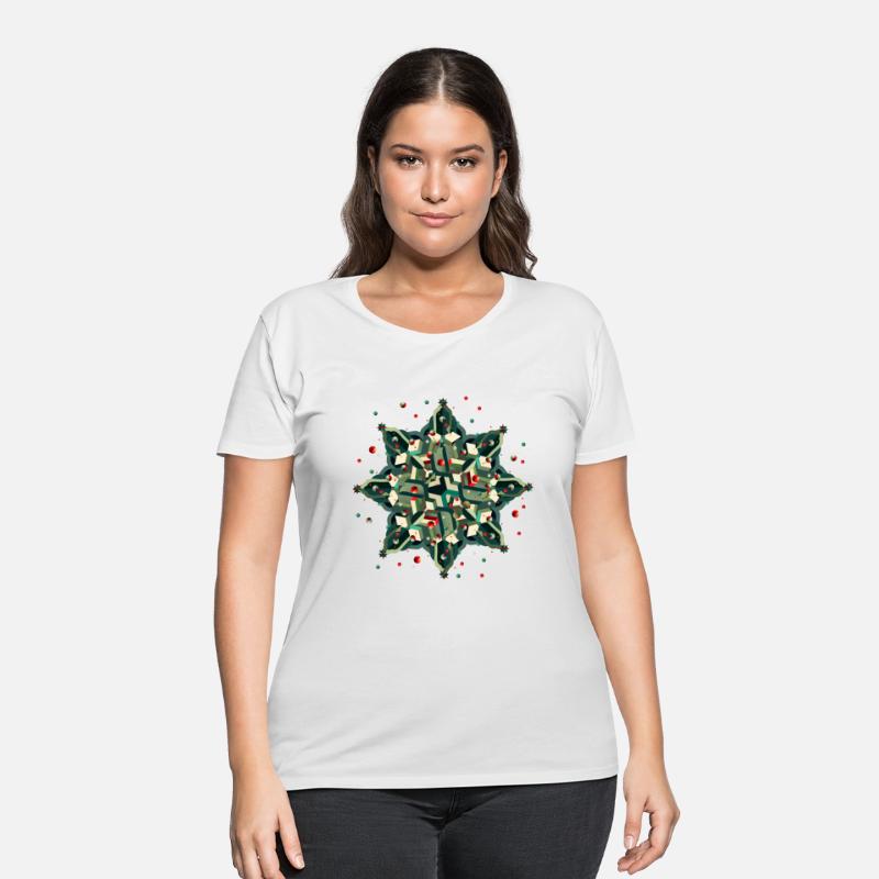 great Christmas star in a geometric style