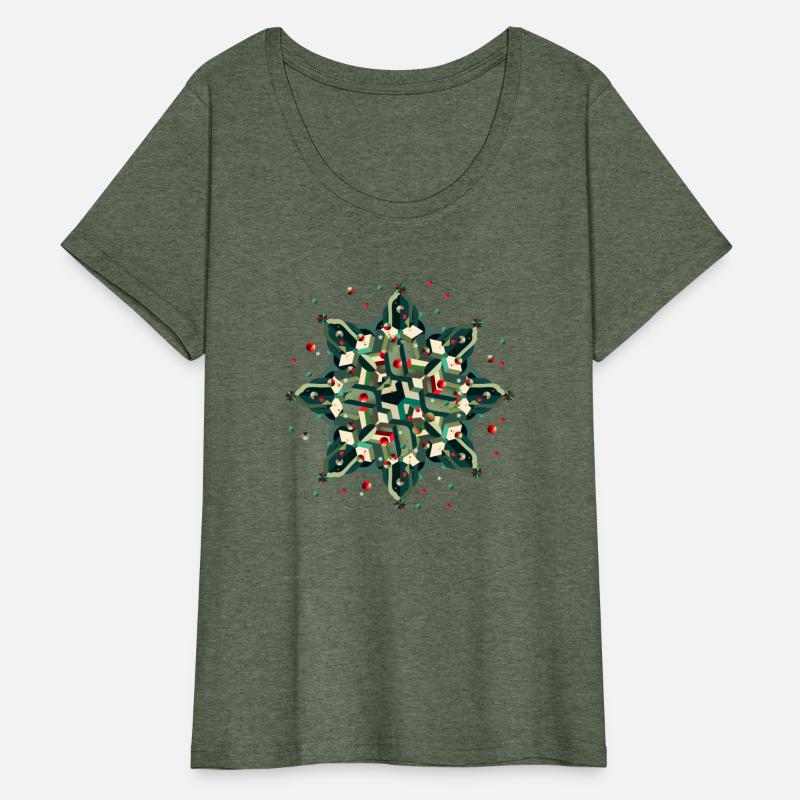 great Christmas star in a geometric style