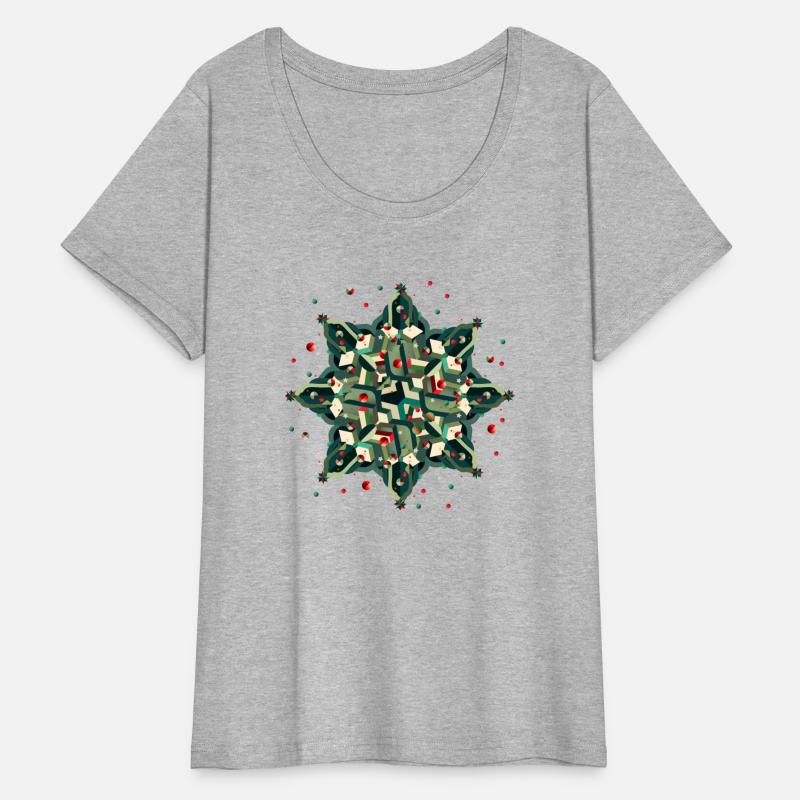 great Christmas star in a geometric style