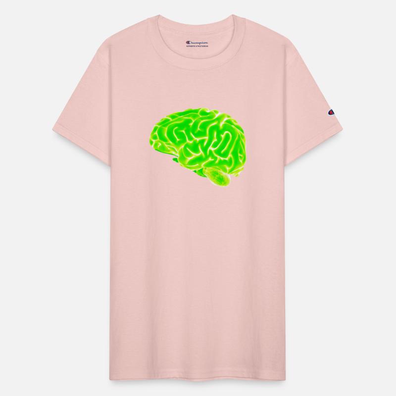 green neon brain