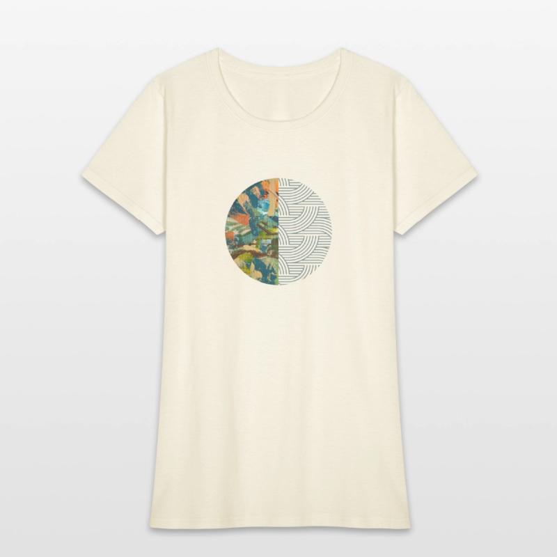 Green Organic Duality Minimalist Abstract Geometry