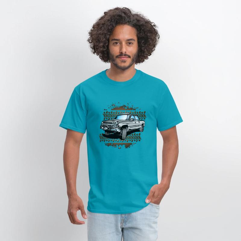 Grey Muddy Chevy Truck