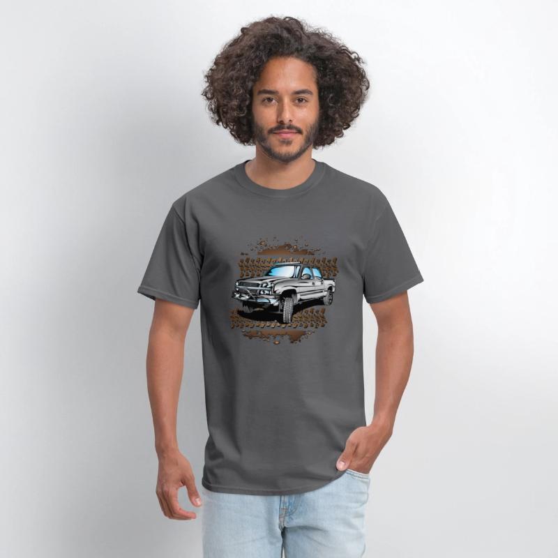 Grey Muddy Chevy Truck