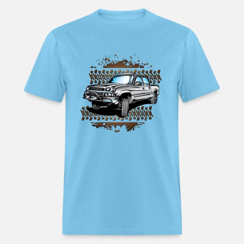 Grey Muddy Chevy Truck