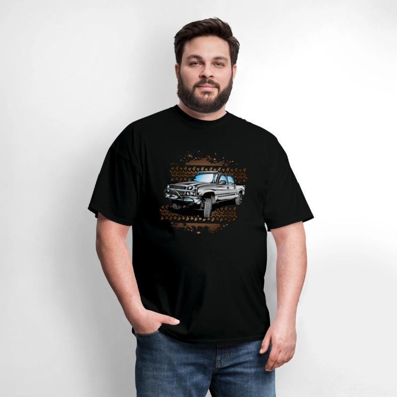 Grey Muddy Chevy Truck