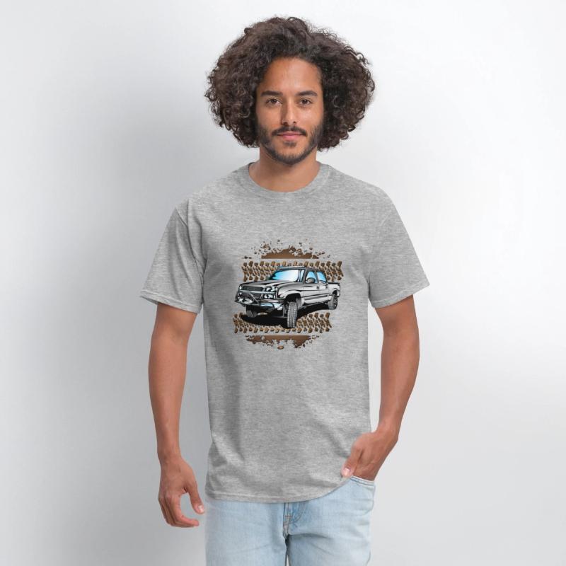Grey Muddy Chevy Truck