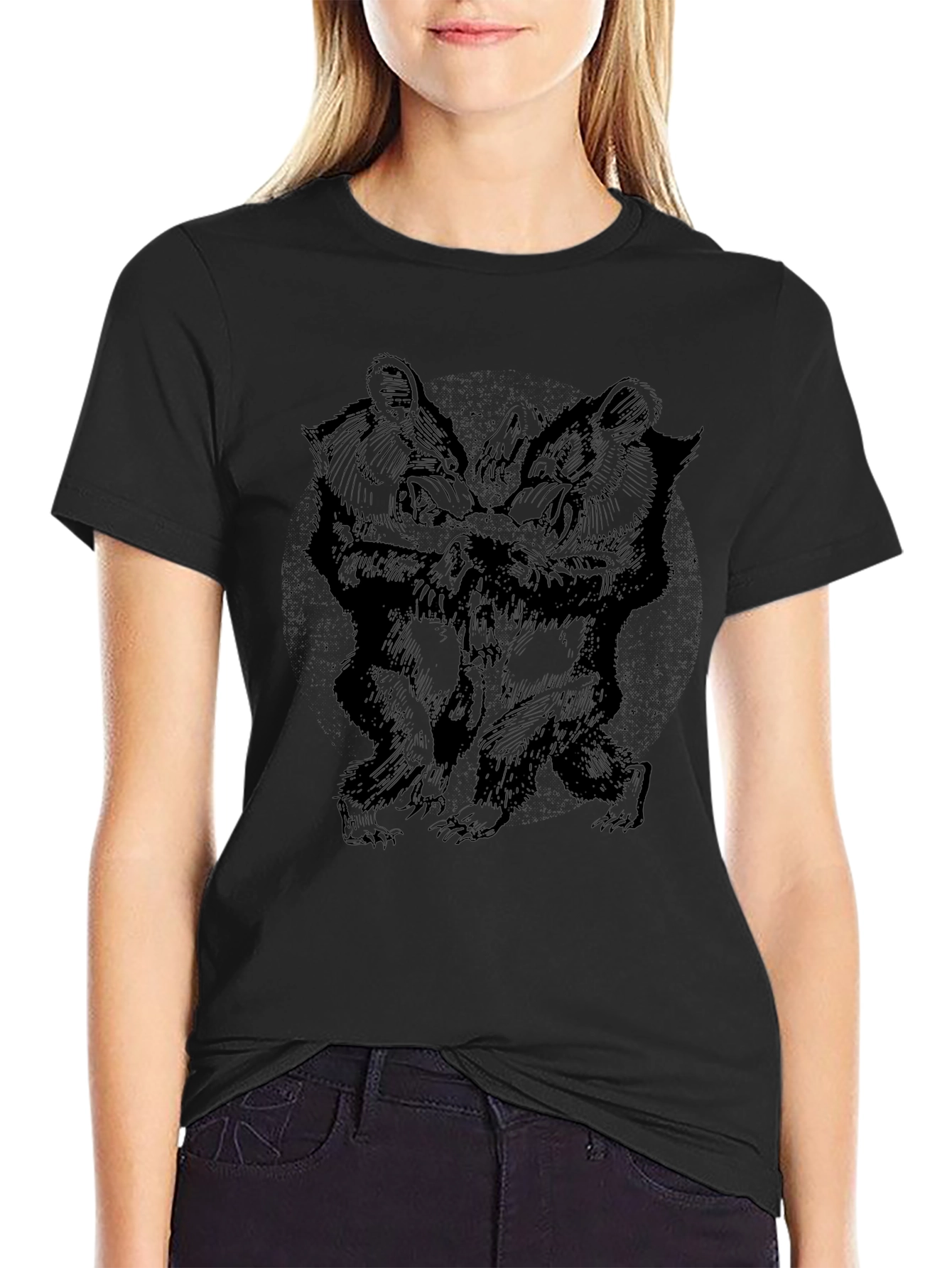 Black Bears Graphic T-Shirt - Mens Crew Neck