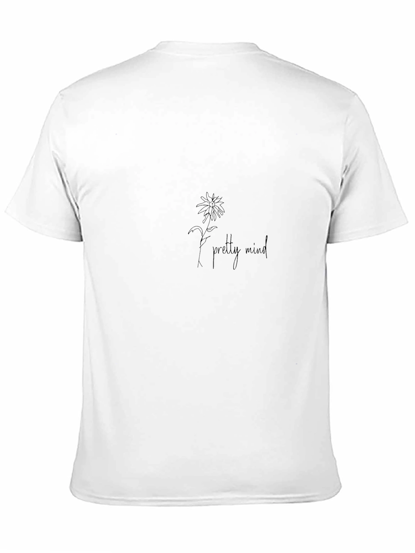 Pretty Mind Daisy Graphic Black Tee