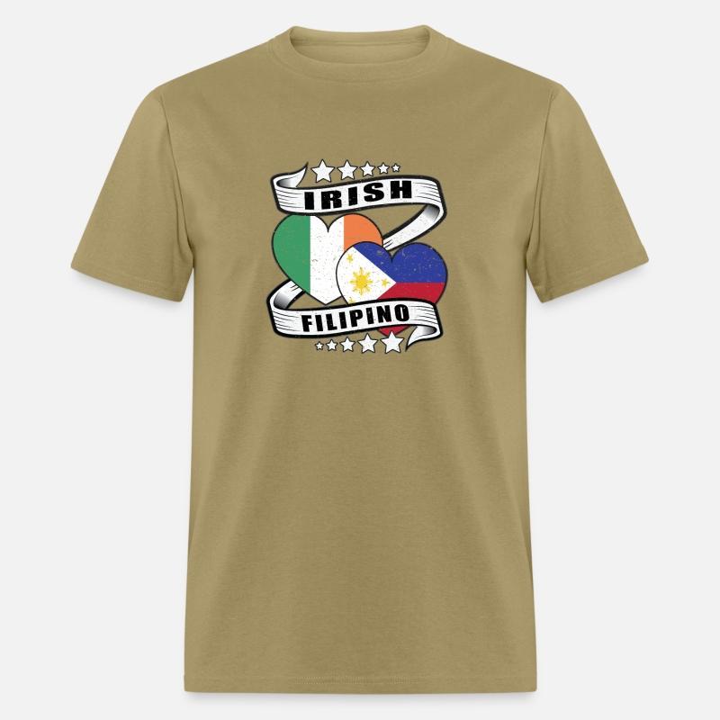 Half Irish Half Filipino Flag shirt Irish Filipino