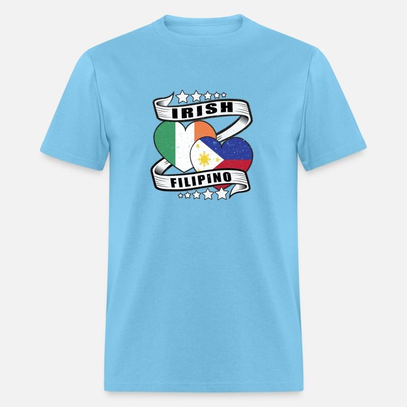Half Irish Half Filipino Flag shirt Irish Filipino