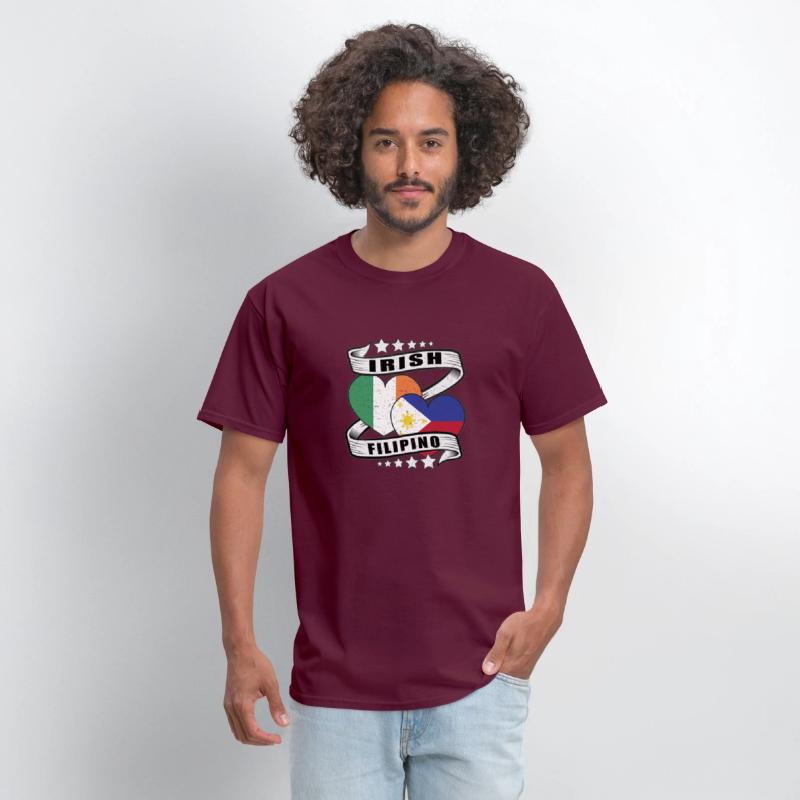 Half Irish Half Filipino Flag shirt Irish Filipino