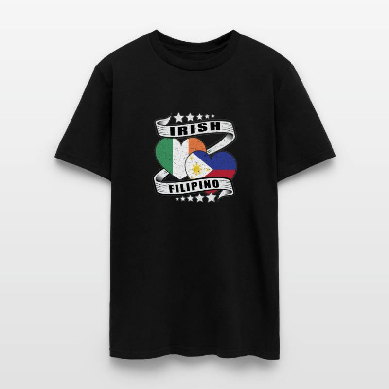 Half Irish Half Filipino Flag shirt Irish Filipino