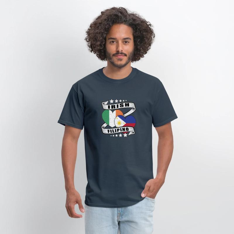 Half Irish Half Filipino Flag shirt Irish Filipino