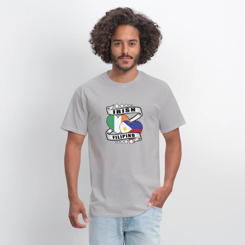 Half Irish Half Filipino Flag shirt Irish Filipino