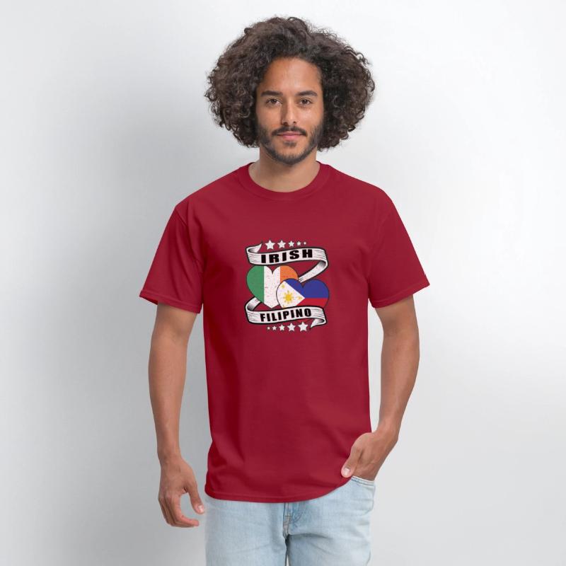 Half Irish Half Filipino Flag shirt Irish Filipino