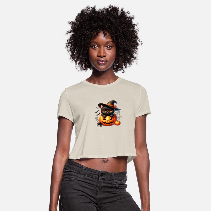 Halloween Cute Cat and Pumpkin