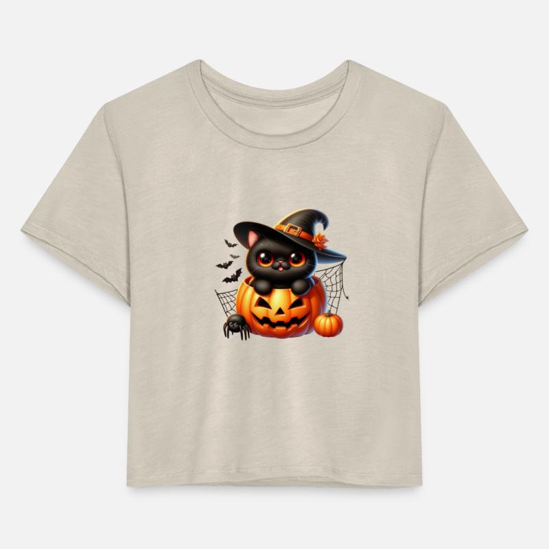 Halloween Cute Cat and Pumpkin