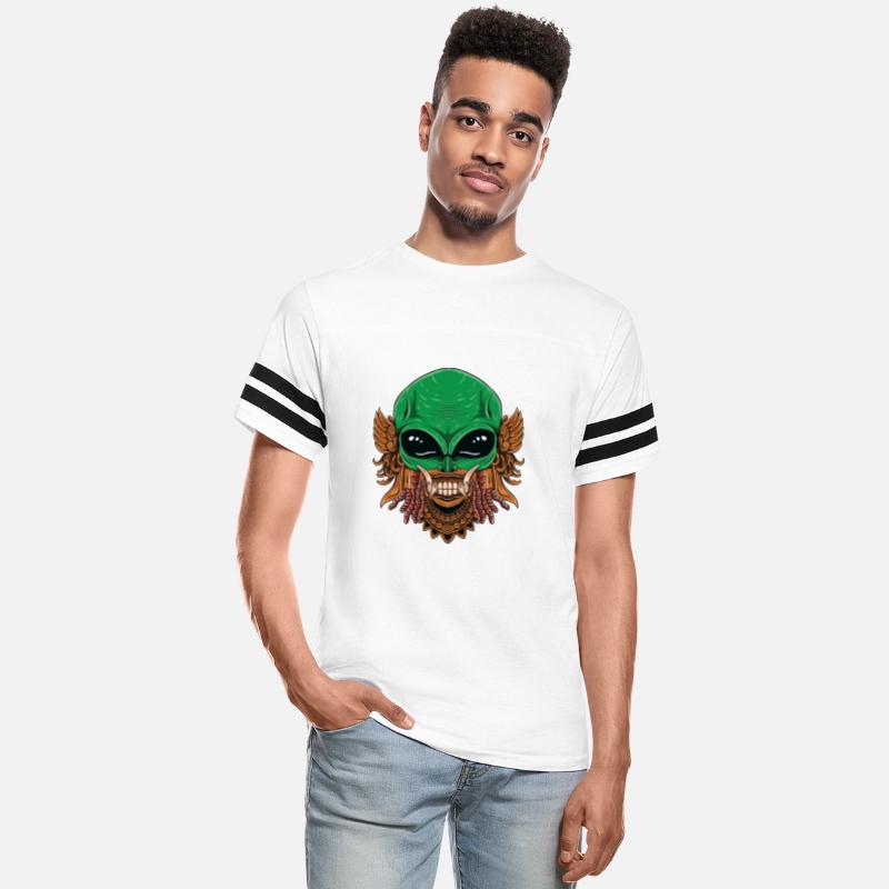 hand drawn alien head