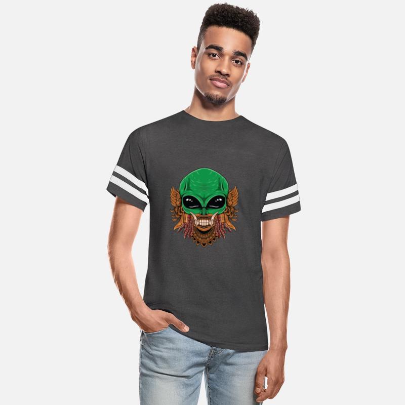 hand drawn alien head