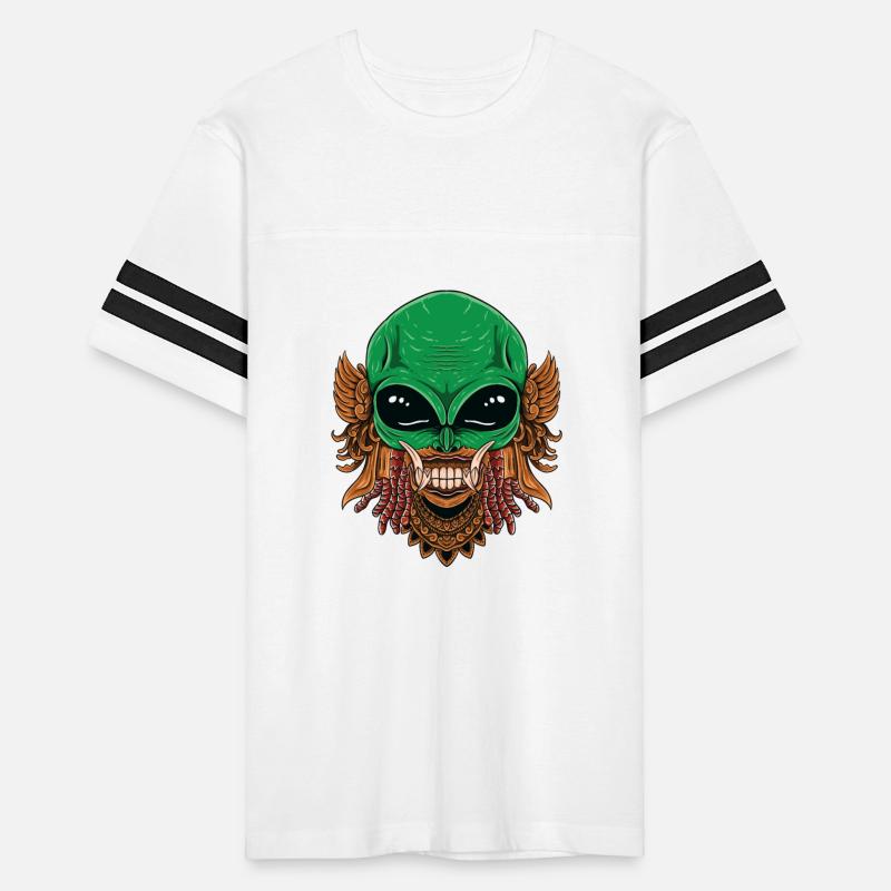 hand drawn alien head