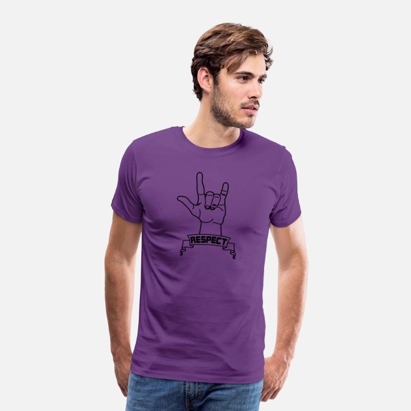 Hand gesture respect with text 'RESPECT'
