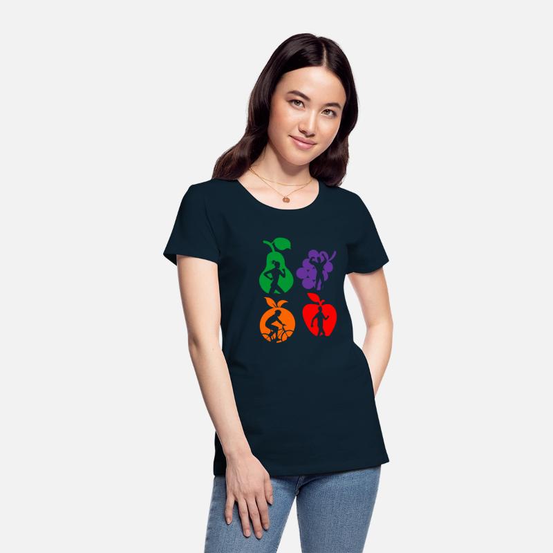 Healthy fruit healthy sports logo
