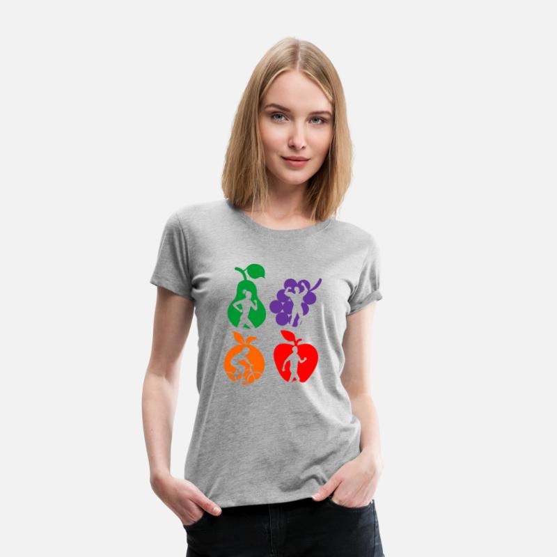 Healthy fruit healthy sports logo