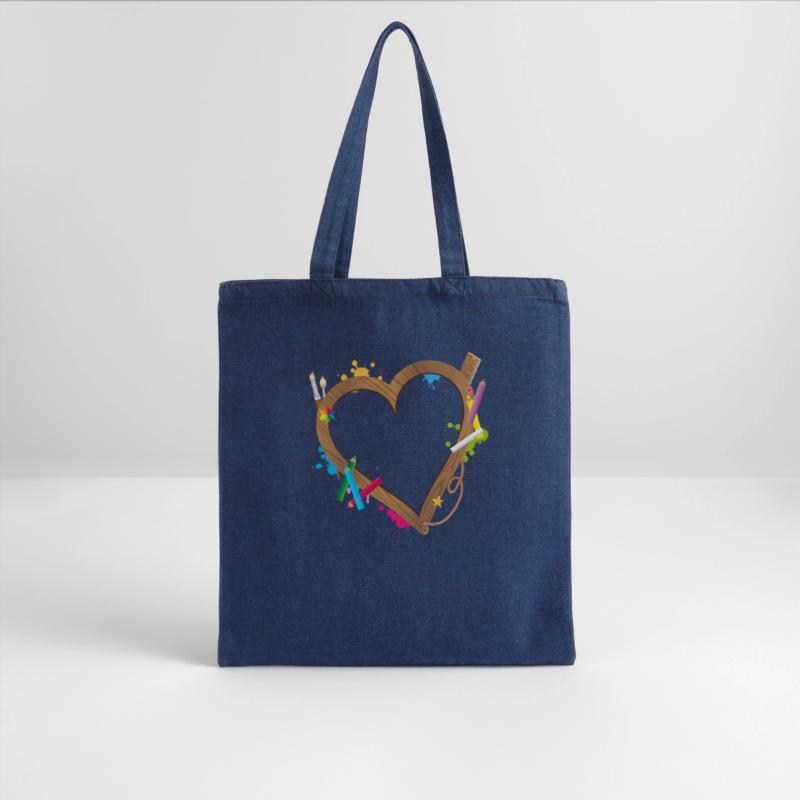 Heart shape frame for school beginners