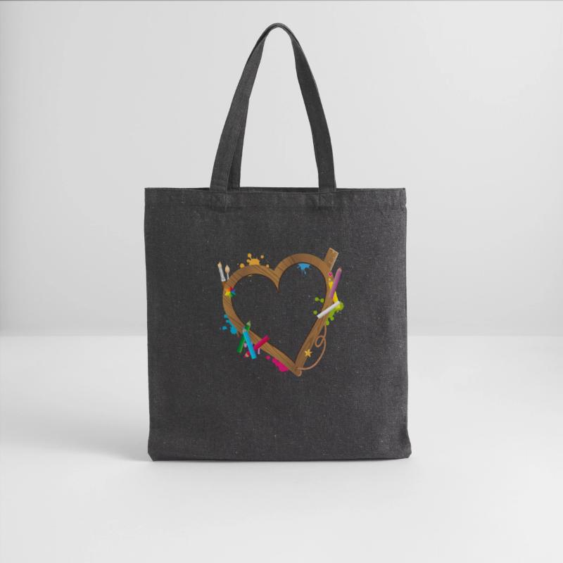 Heart shape frame for school beginners
